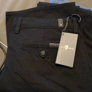 Seven for all mankind black khakis